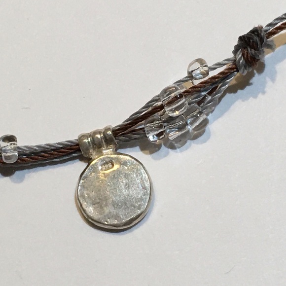 Peyote Bird 925 Sterling Silver Silk Bead Necklace - Picture 5 of 8